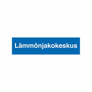 MERKINTÄTARRA LÄMMÖNJAKOKESKUS 400×100 TA