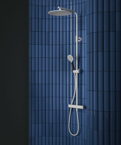 MORA INXX II shower system ylä- ja käsisuihkusetti mattavalkoinen
