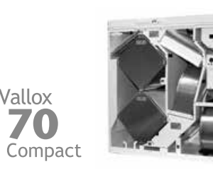 Vallox 70 Compact  Tuloilmapuhallin R2E140, 105 W (kaavulla)