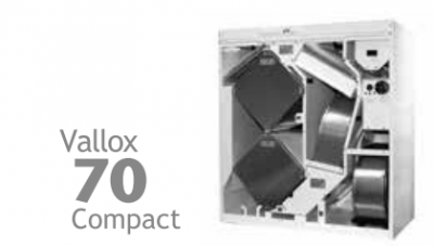 Vallox 70K Compact Valokytkin (musta)