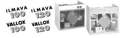 Vallox Ilmava 100 / 120 Poistoilmapuhallin R2E220-AA40-88, 90 W (ILMAVA 100 tyypit 3461 ja 3462, 1986-1989)