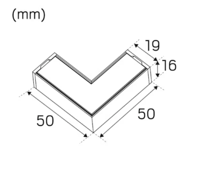 LED-PROFIILI HIDE A LITE LED EXTEND G2 CORNER 4000K