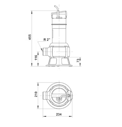 TYHJENNYSPUMPPU GRUNDFOS UNILIFT AP50B.50.11.3.V