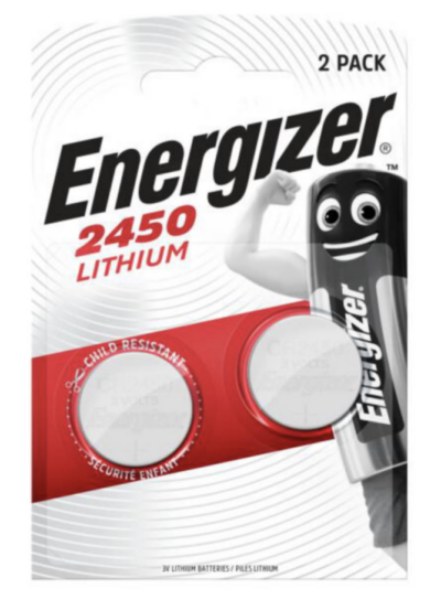 PARISTO NAPPI LITH ENERGIZER SPECIAL CR2450 3V 2-PAK