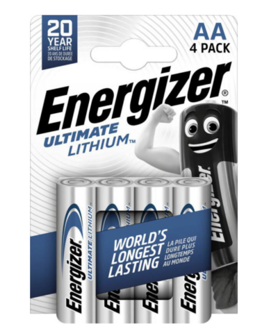 PARISTO LITHIUM ENERGIZER ULTIMATE NEW AA 4-PAK