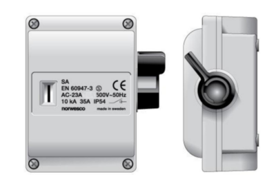 TURVAKYTKIN VIPU NORWESCO SA316H 3x16A+APUK 7.5kW IP54