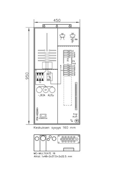 MITTAUSKESKUS YLIJÄN. COLLIE 3806P63 1T+PRY 50A IP34