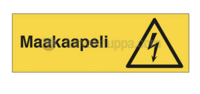 MERKINTÄKILPI ST MAAKAAPELI 300x100mm MUOVI KEL