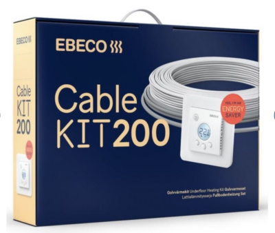 LÄMPÖKAAPELI EBECO CABLE KIT 200 187m 2080W