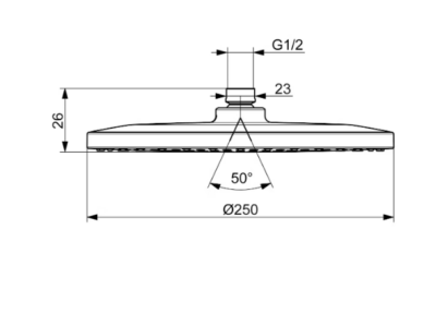 KATTOSUIHKU ORAS 272080N OPTIMA STYLE 250 MM